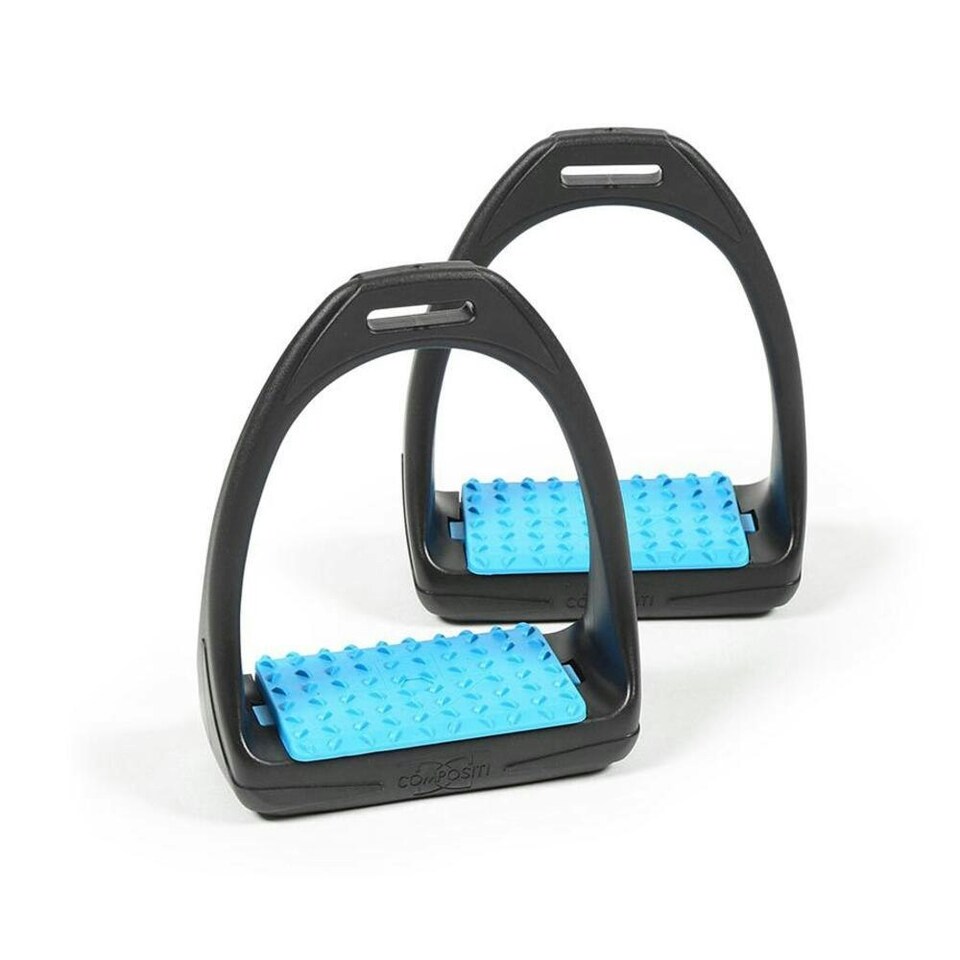 Compositi Reflex Horse Stirrups - Bright Blue - One Size