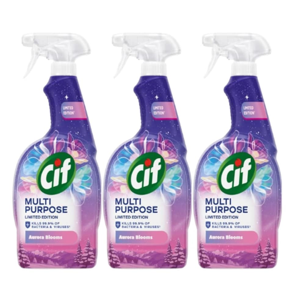 image 1 of Cif Antibacterial Spray Aurora Blooms Winter 750ml | Purple | 1 - Purple | 750ml | 1