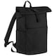 image 2 of Bagbase Premium Roll Top Recycled Backpack - Black - One Size