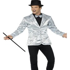 Sequin Jacket - Mens - Silver - 21139M M