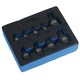 image 4 of Stubby Impact XZN Spline Triple Square Male Sockets M4 - M18 Mixed Drive 9pc