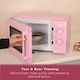 image 8 of Hamilton Beach Miami Manual 800W Microwave - Flamingo Pink
