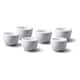 image 1 of Wm Bartleet & Sons Porcelain Mini Butter Pat/Pinch Bowl, Set of 6 White