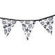 image 2 of Something Different Coastal Charm Fabric Seashells Bunting - White/Black - One Size
