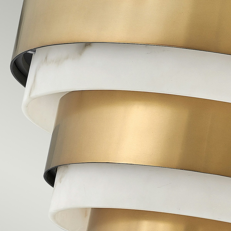 image 1 of Hinkley Echelon Cylindrical Ceiling Light Heritage Brass