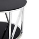 image 3 of Interiors By Premier Modern Round Chrome Finish Side Table, Durable Side Table For Livingroom, Tempered Glass Modern Side Table Silver
