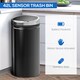 image 6 of HOMCOM Stainless Steel Sensor Bin, 42L Kitchen Touch Bin, Automatic Trash Can with Inner Bucket, Soft Close, Dustbin, Black | Black | 1