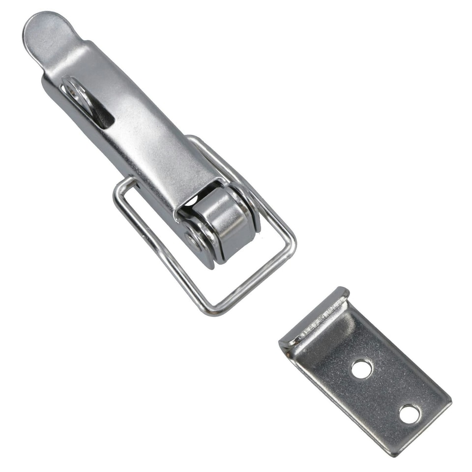 image 1 of 115mm Stainless Steel Bailing Latch 4pk Over Centre Catch Cam Hook Stainless Steel