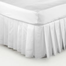 Belledorm Easy Fit Knife Pleated Platform Valance - White - Single