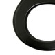 image 3 of Interiors by Premier Black Panel Effect Toilet Seat, Wooden Toilet Lid with Metal Hinges, Bathroom Seat With Zinc Alloy Fittings