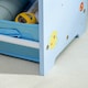image 9 of ZONEKIZ Storage Unit w/ 9 Removable Storage Baskets for Nursery Playroom - Grey Blue