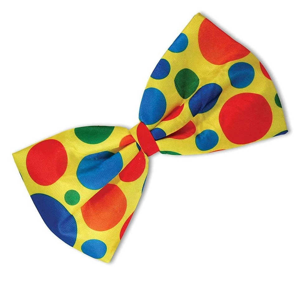 image 1 of Bristol Novelty Jumbo Clown Bow Tie - Yellow - One Size One Size