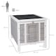 image 4 of PawHut Rabbit Hutch, Bunny Cage Outdoor Wooden House w/ Asphalt Roof, Grey