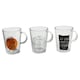 image 2 of 6 x Clear Glass Mugs Coffee Tea Cappuccino Espresso Soup Drinking Cups 290ml Set