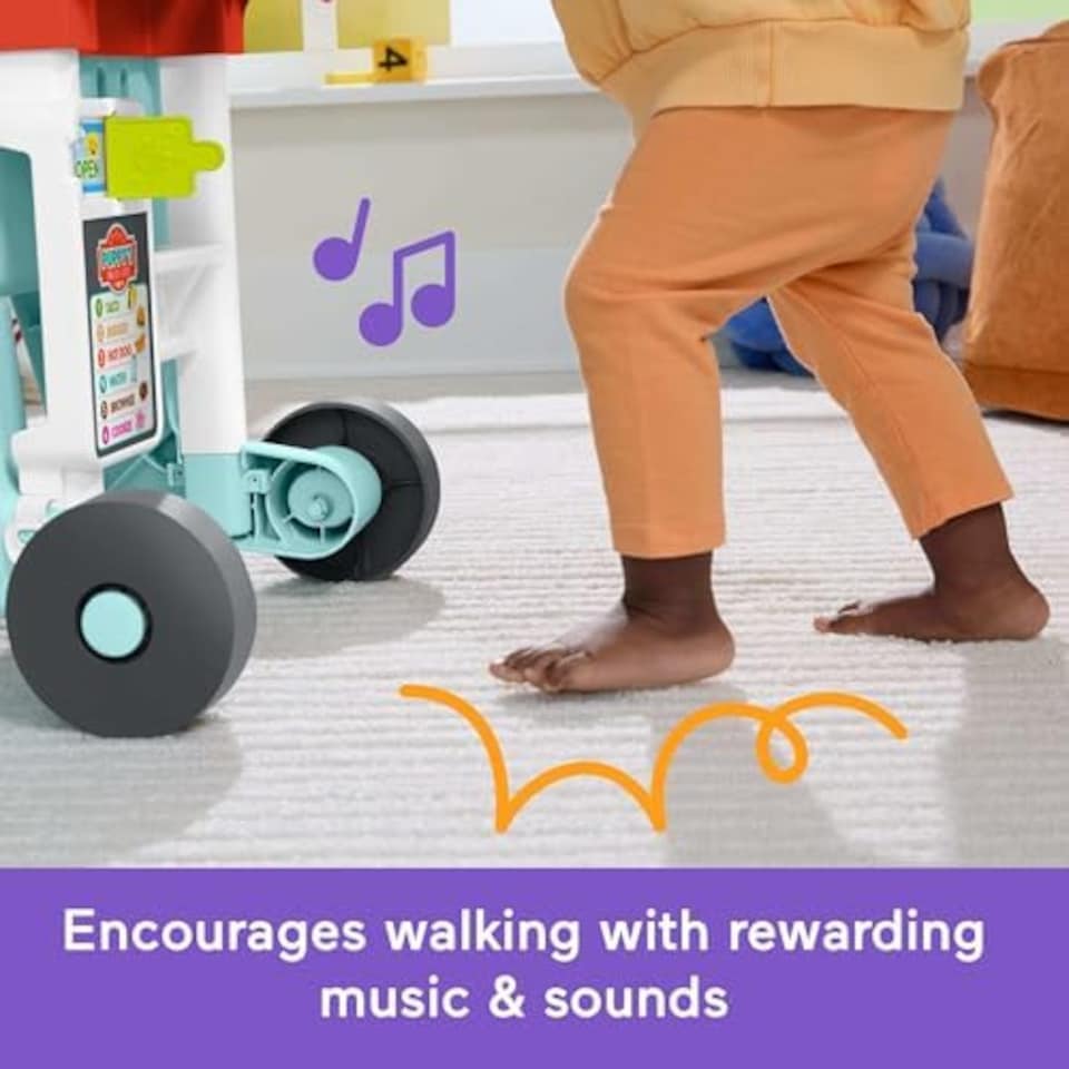 image 1 of Fisher Price Laugh And Learn 4 In 1 Snack Cart Walker