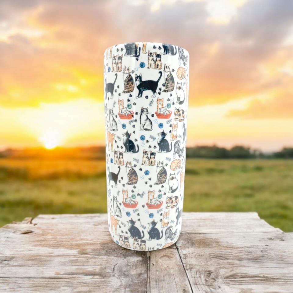 image 1 of 18 Inch Round Assorted Cats Umbrella Stands - L20 x W20 x H46 cm