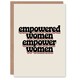 image 1 of Empowered Women Empower Bold Retro Typography Friendship Day Greeting Card