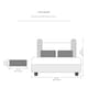 image 8 of Solie Floating Solid Wood Nightstand with Open Shelf