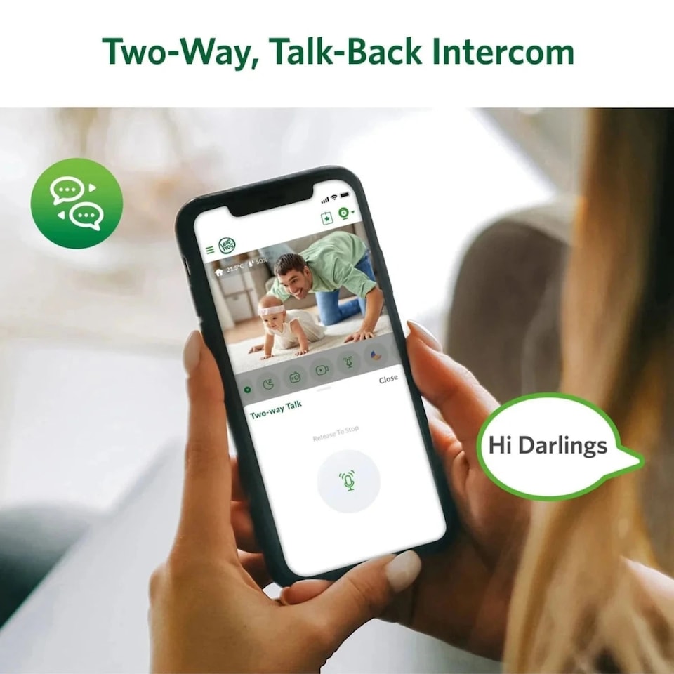 image 1 of LeapFrog LF5817HD 7" Wi-Fi HD Over-the-Cot Baby Monitor