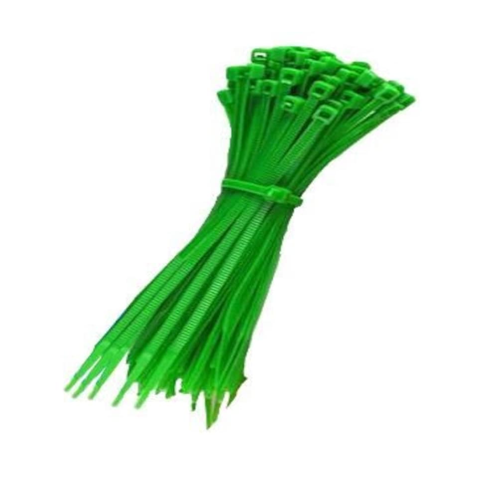 PRO ELEC - Cable Ties, 200mm x 4.6mm, Green, Pack of 100