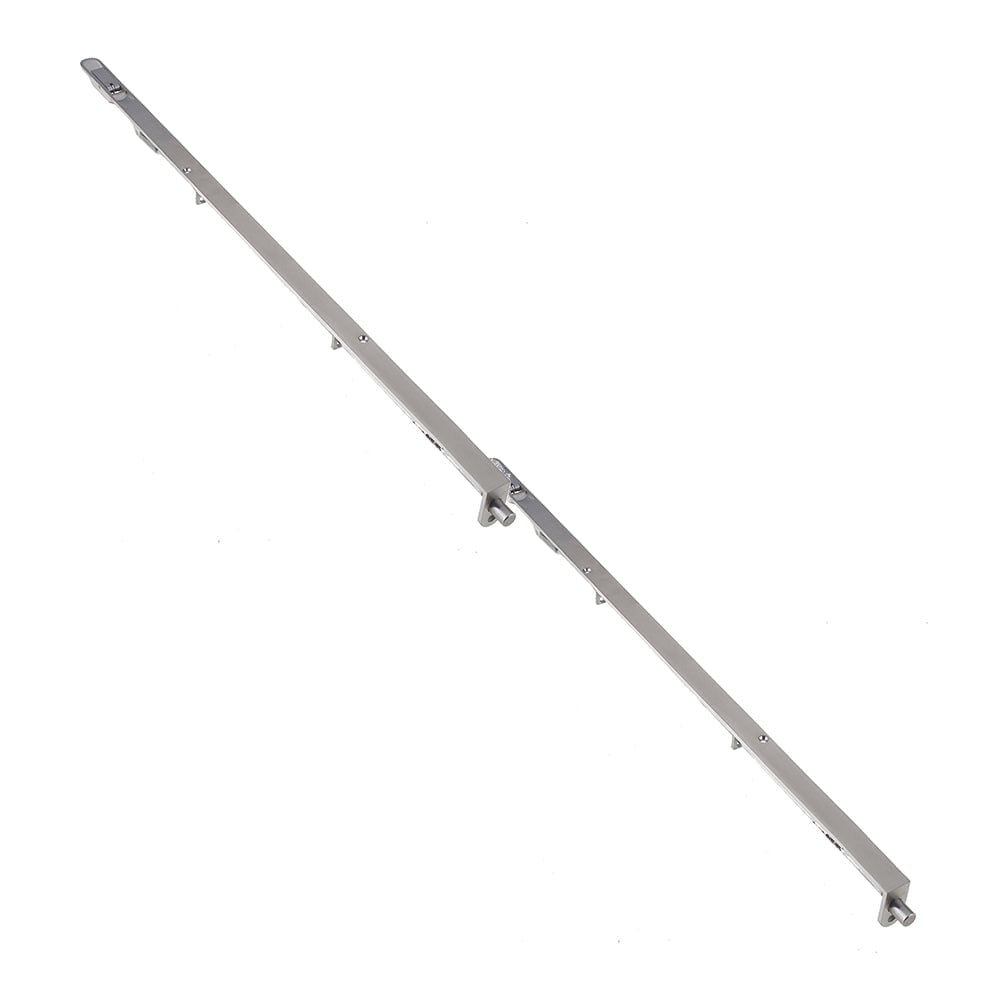 2 PACK Lever Action Flushbolts with Radiused Forend in Satin Stainless Steel for Double Doors