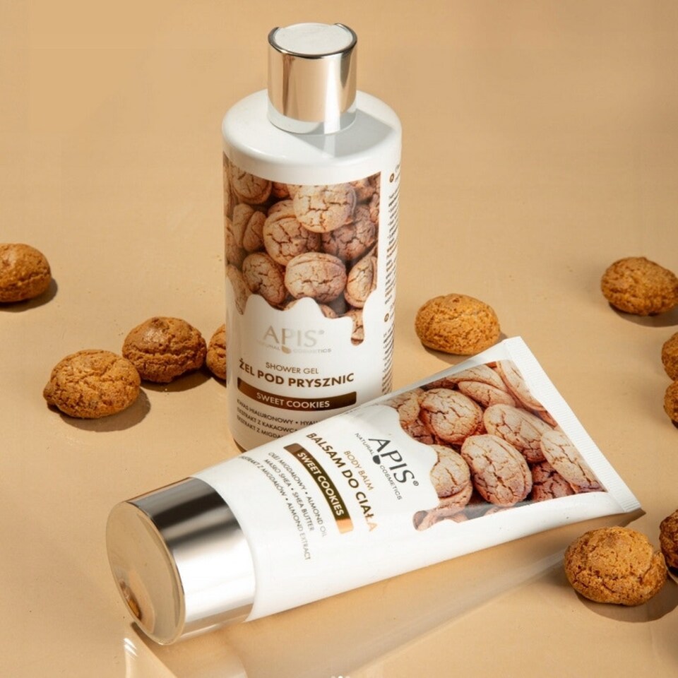 image 1 of Apis Sweet Cookie Body Balm with Almond Oil, Shea Butter & Almond Extract 200ml