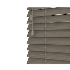 150cm Mint Oak Wooden Venetian Blinds With Strings (130cm drop) Grey | Grey