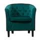 image 1 of Clio Studded Velvet Tub Chair - Green