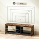 image 7 of HOMCOM TV Stand, Entertainment Centre with LED Lights, Rustic Brown | Brown | 1