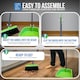 image 7 of Long Handled Upright Dustpan and Brush Set Ergonomic Standing Sweeper