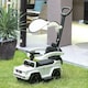 image 6 of HOMCOM Kids Ride-on Push Car 3 in 1 Benz G350 Baby Floor Slider Walker, White