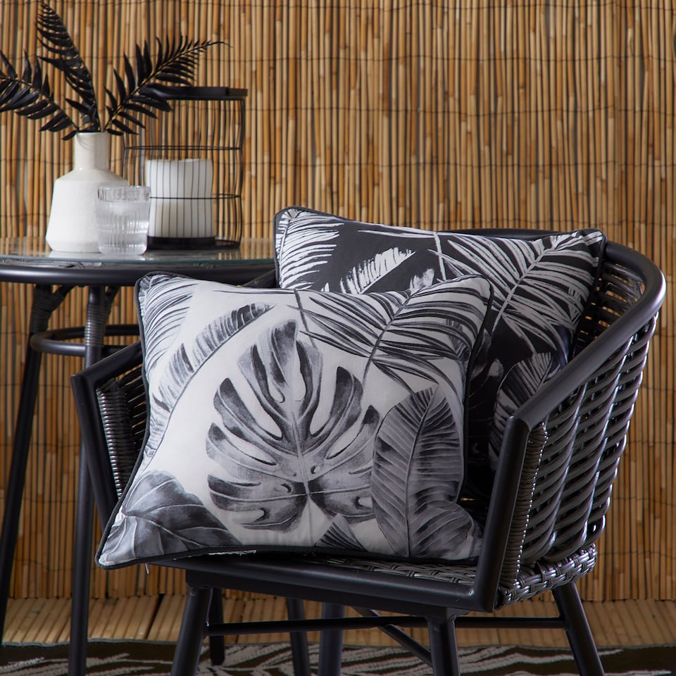 image 1 of D & D Tahiti Outdoor Filled Cushion Silver