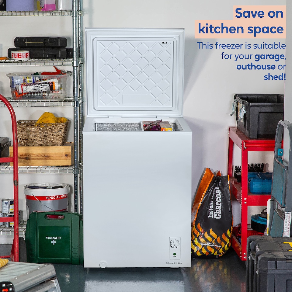 image 1 of Russell Hobbs RH142CF0E1W Chest Freezer 143L Freestanding White 5 Year Guarantee