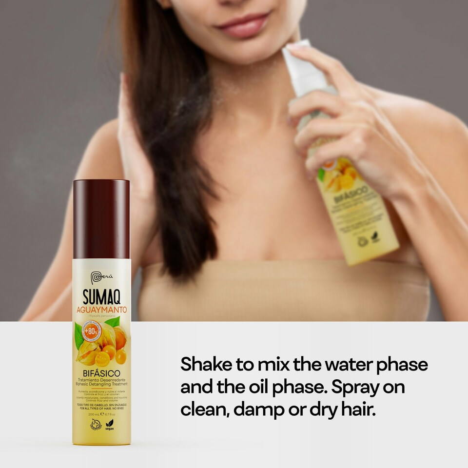 image 1 of Sumaq Goldenberry Biphasic Hair Detangling Leave-In Treatment For All Types Of Hair 200ml