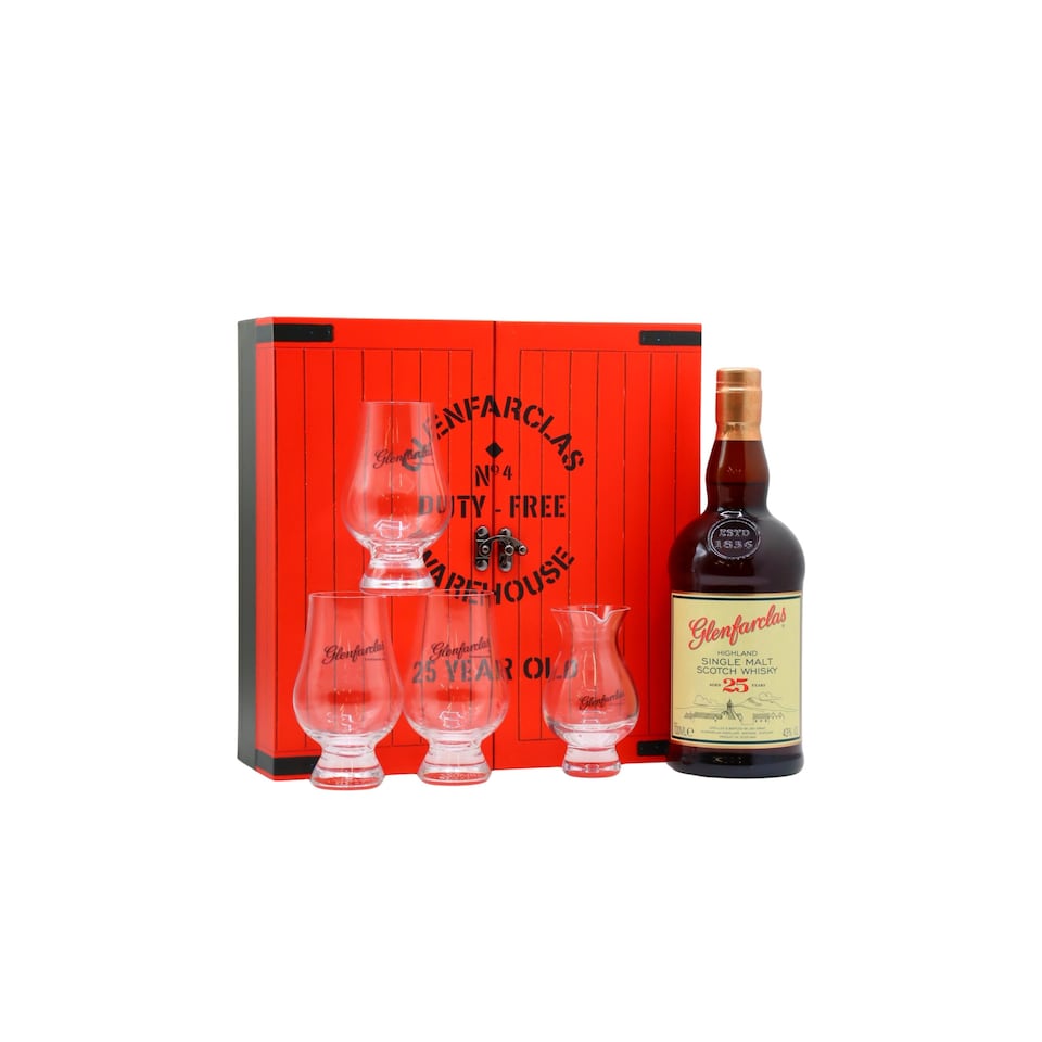 Glenfarclas - Highland Single Malt Scotch 25 year old Whisky Glass Pack