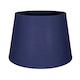 image 3 of Traditional 8 Inch Midnight Blue Linen Drum Table/Pendant Lamp Shade 40w Maximum | Blue