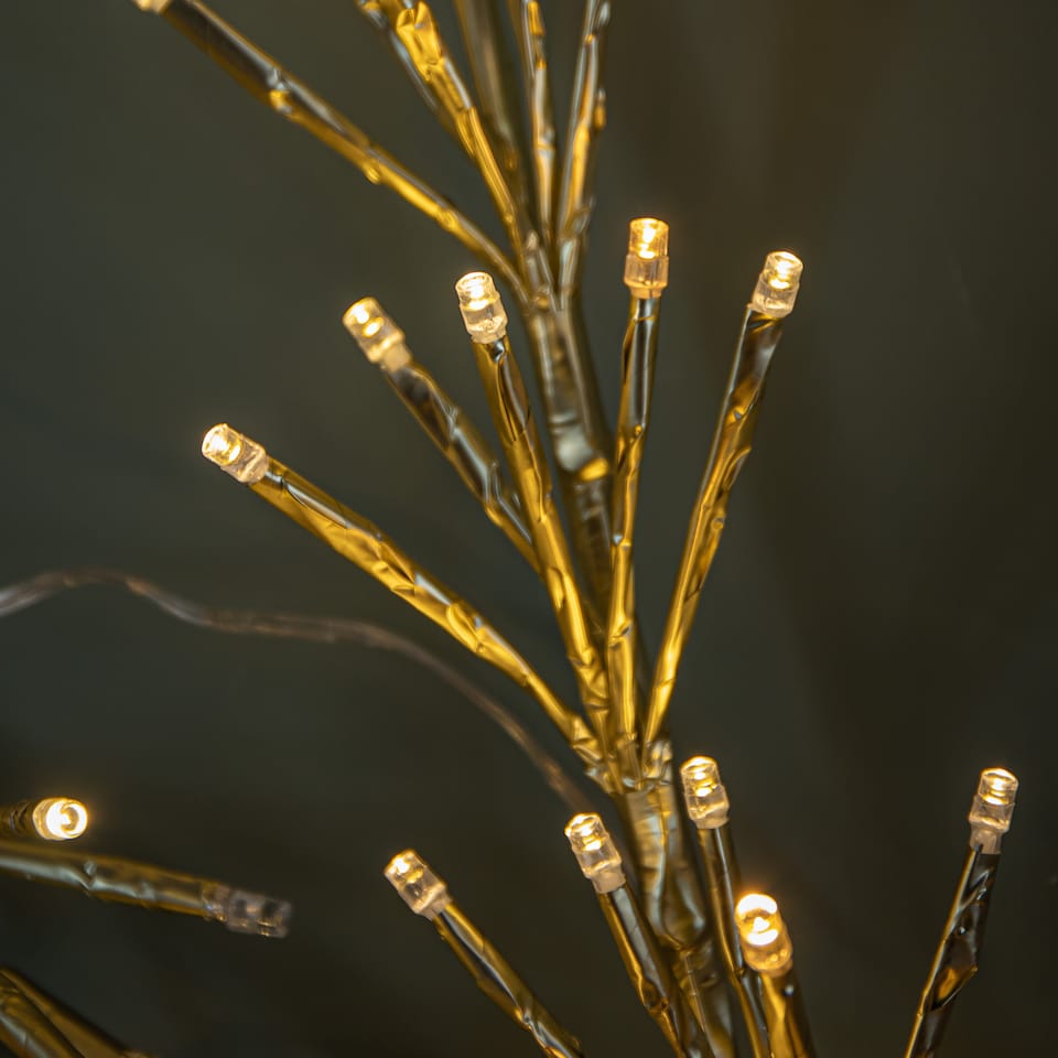 image 1 of 60cm Gold Christmas Star 150 Warm White LED Indoor/Outdoor Christmas Decorations
