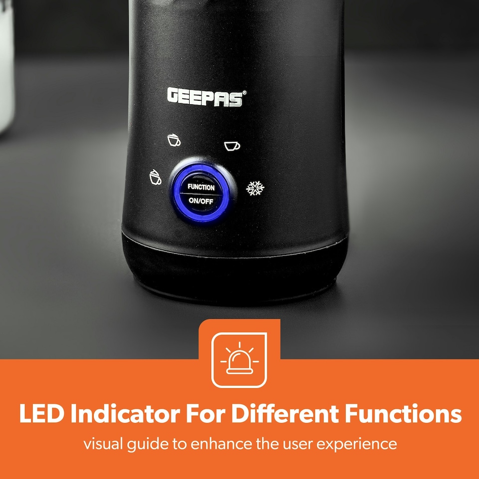 image 1 of GEEPAS 4-Setting Electric Milk Frother