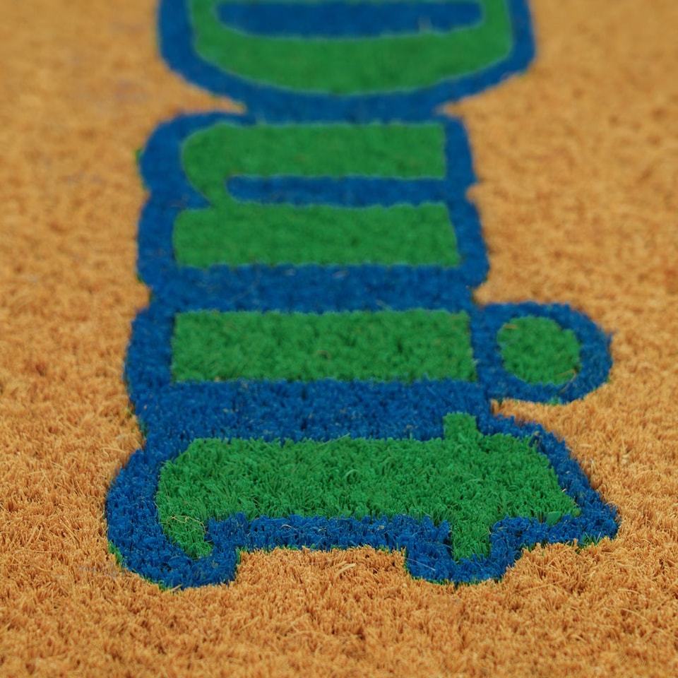 image 1 of KUKOON Irish Dia Duit Coir Doormat 45cm x 75cm