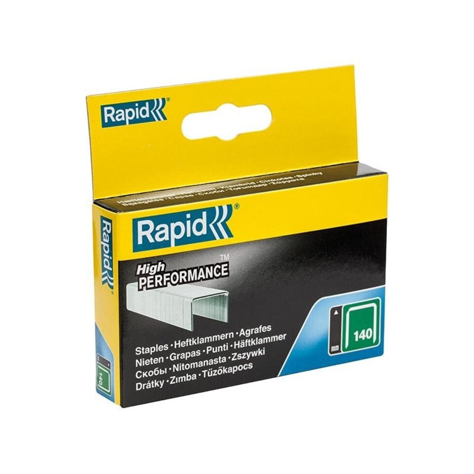Rapid 140 Series Galvanised Staples - Galvanised - 10mm leg length