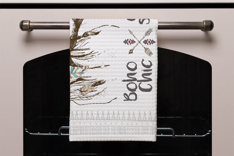 image 1 of horse with flower Chic (Kitchen Towel)