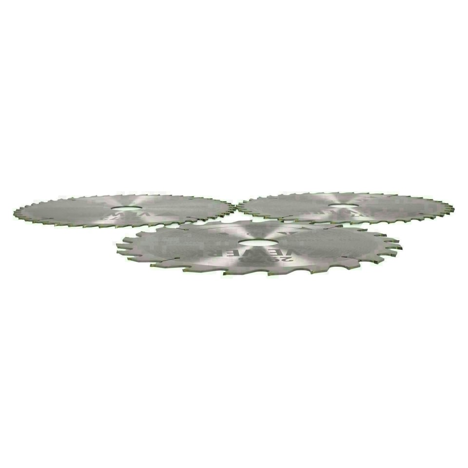 image 1 of 3 Pack - 210mm X 30mm TCT Circular Saw Blade Set 24T 40T 48T Wood Cutting