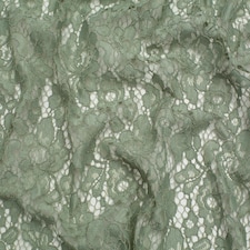 Minerva Core Range Green Corded Lace Fabric for Bridal, Dressmaking, 146cm / 57" Wide - per metre