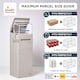 image 10 of Smart Parcel Box® Extra-Large Slanted Top Front Access Stone | Cream | 1