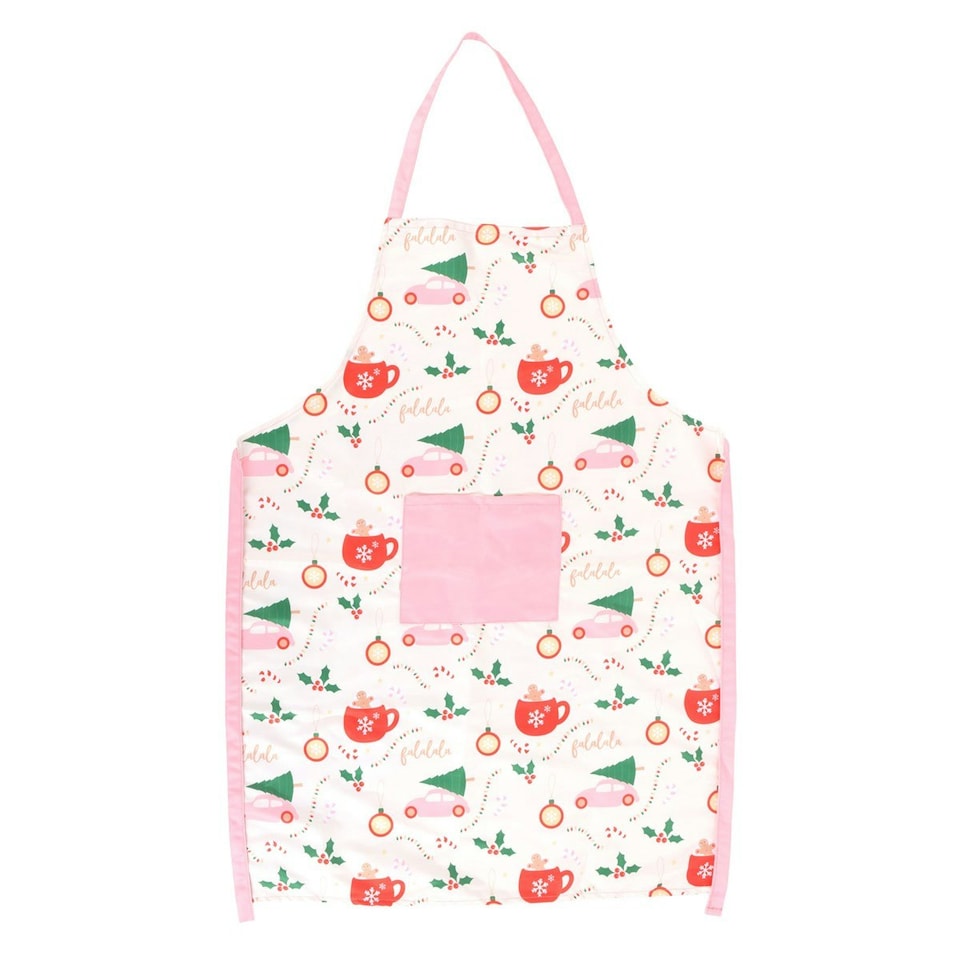 image 1 of Something Different Sugarplum Fun Christmas Apron - White/Multicoloured - One Size