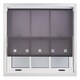 image 3 of FURNISHED Roller Blinds Daylight Square Eyelet Light Filtering Easy Fit Trimmable Window Shade | Grey | Dark Grey