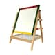 image 1 of Adjustable Children Kids 2-in-1 Wooden Easel Black White Board | Multi