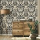 image 4 of Fine Decor Woodland Wallpaper - Charcoal - 10m x 53cm Black