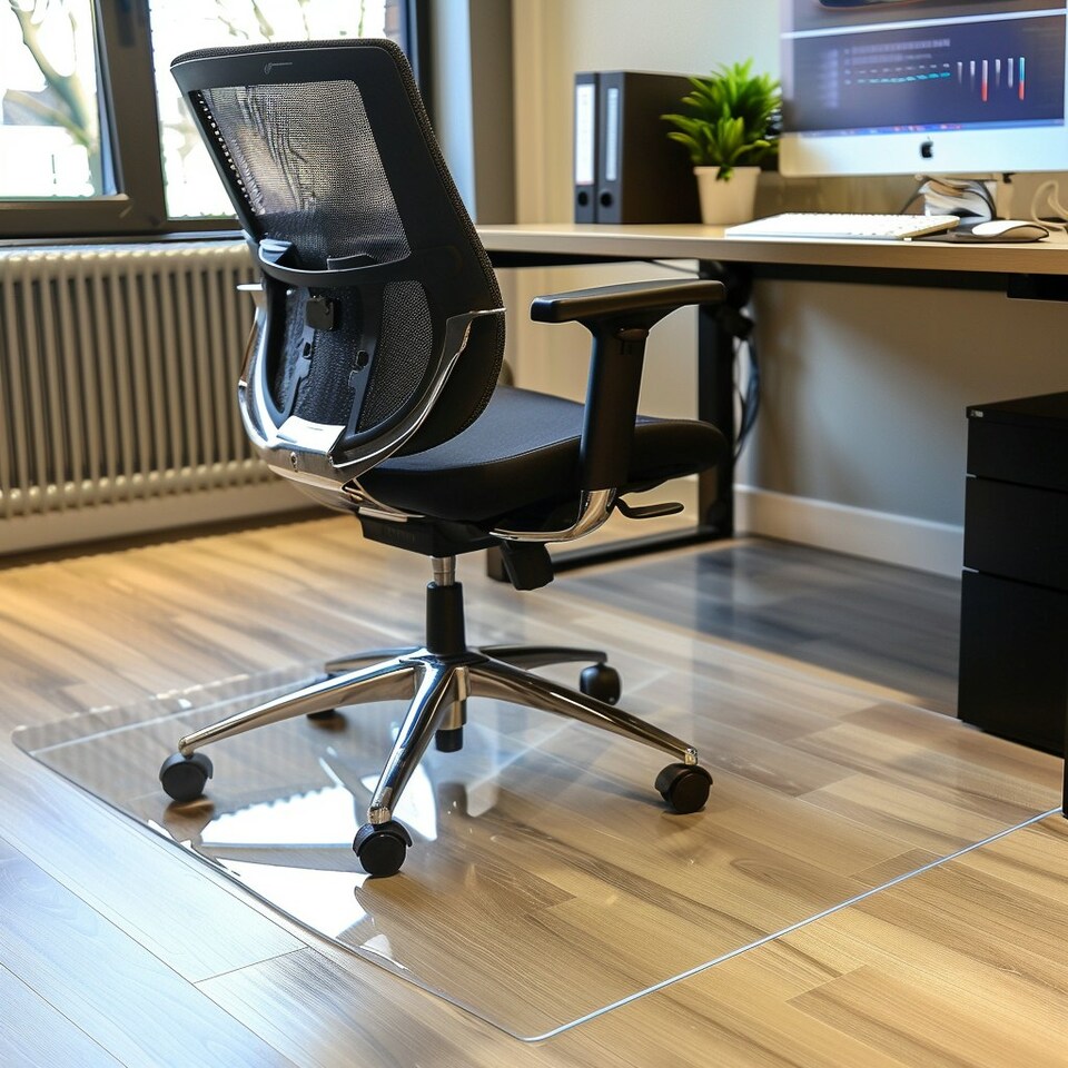 image 1 of Chair Mat for Hard Floors - 114x130cm