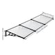 image 1 of Living and Home Door Window Awning Canopy Rain Cover - L270*W90*H28cm Black